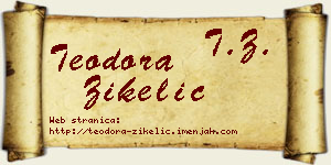 Teodora Žikelić vizit kartica